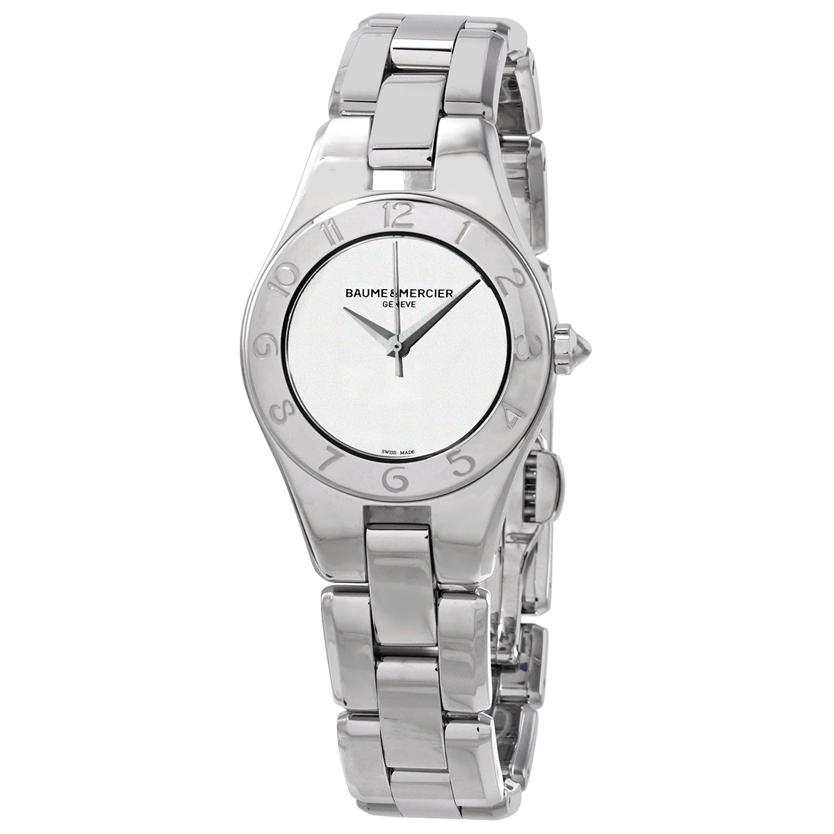 Baume et Mercier Linea Quartz White Dial Ladies Watch 10196