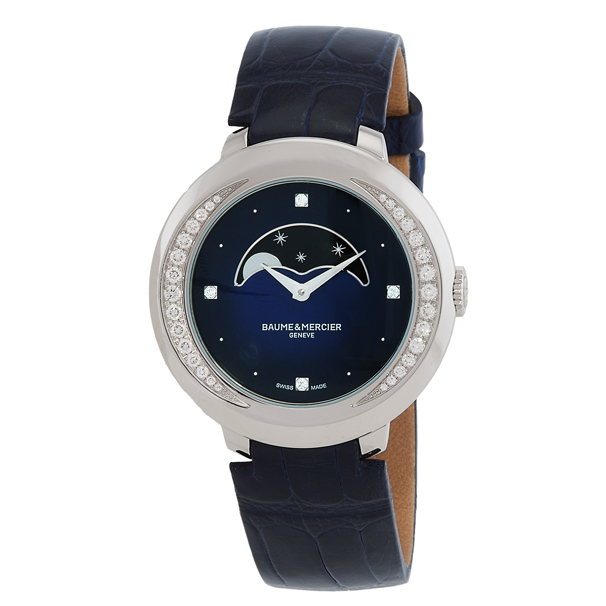 Baume et Mercier Promesse Blue Diamond Dial Ladies Watch MOA10347