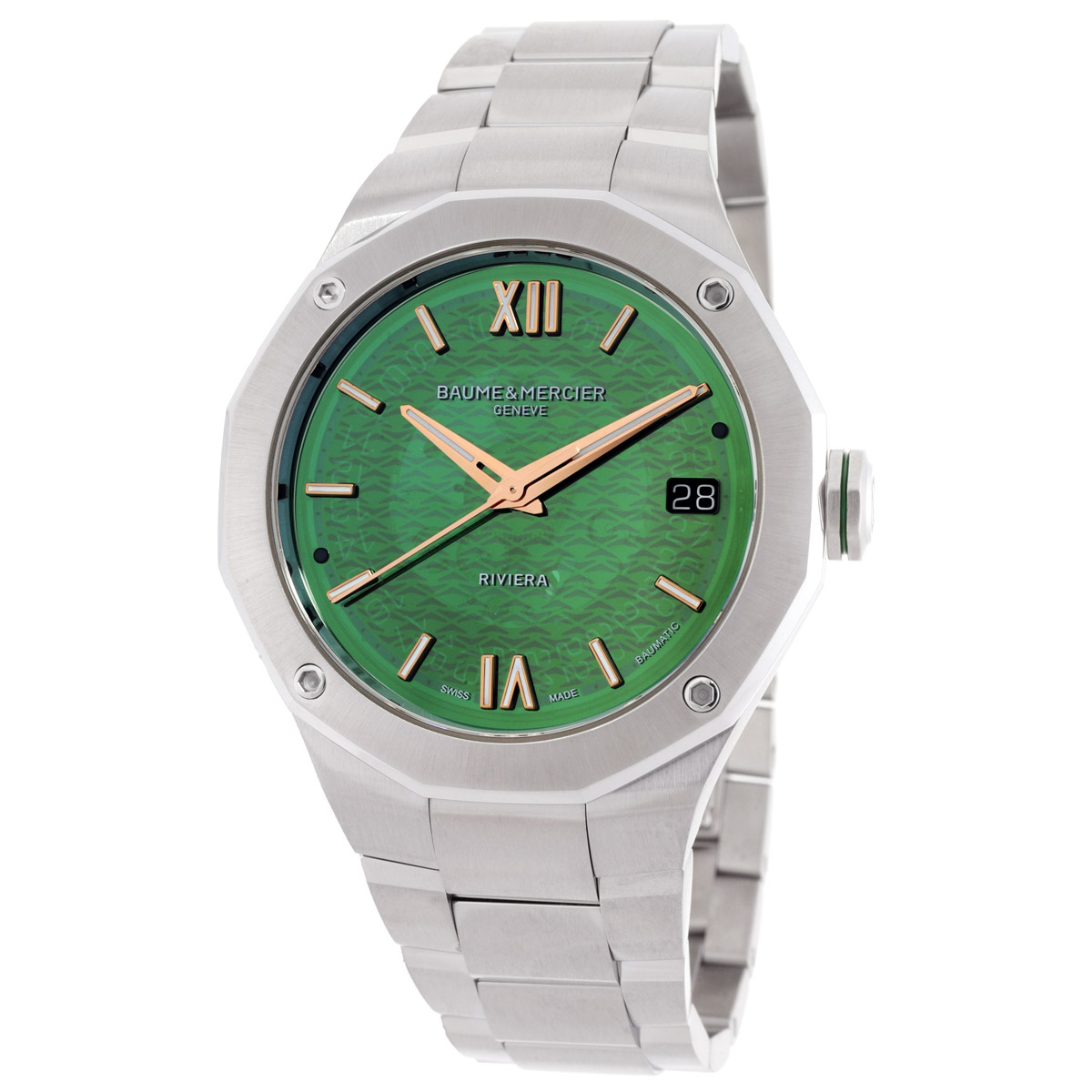 Baume et Mercier Riviera Automatic Green Dial Watch M0A10770