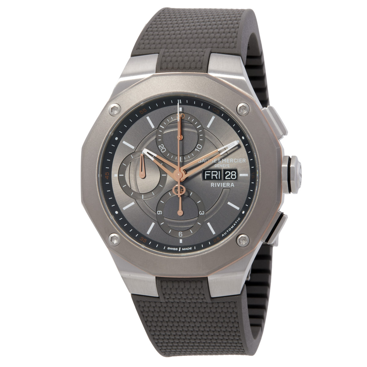 Baume et Mercier Riviera Chronograph Automatic Grey Dial Men's Watch M0A10722