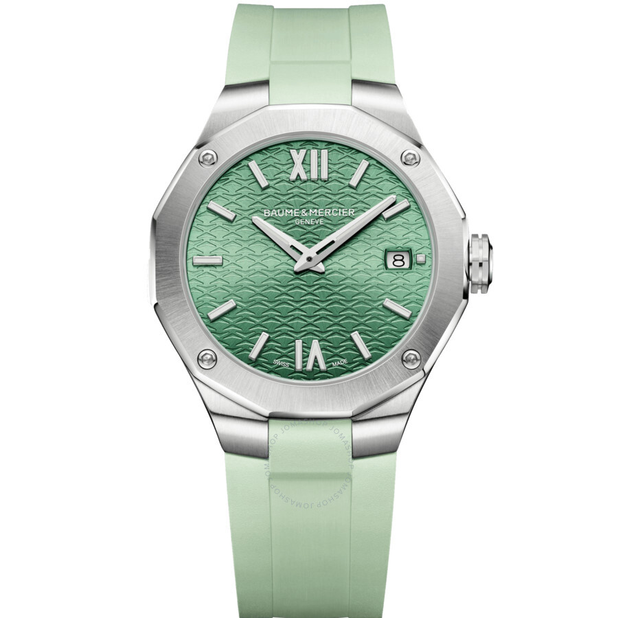 Baume Et Mercier Riviera Quartz Green Dial Ladies Watch M0A10611 7613375590477 Baume & Mercier