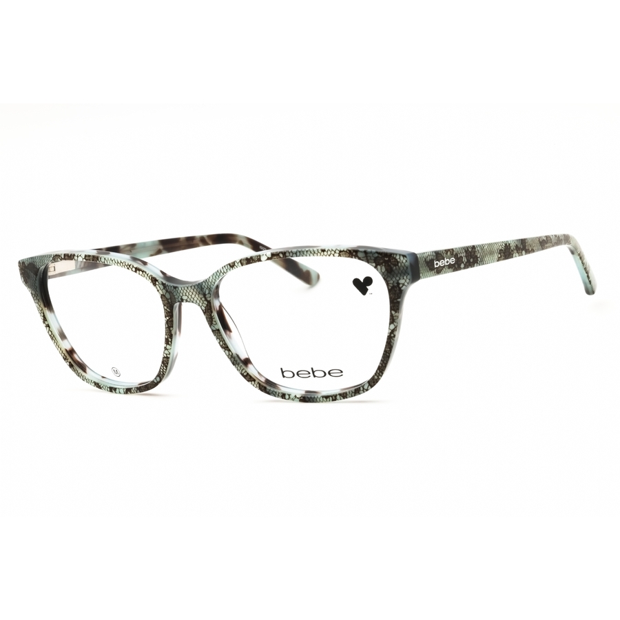Bebe Ladies Blue Rectangular Eyeglass Frames Bb5220