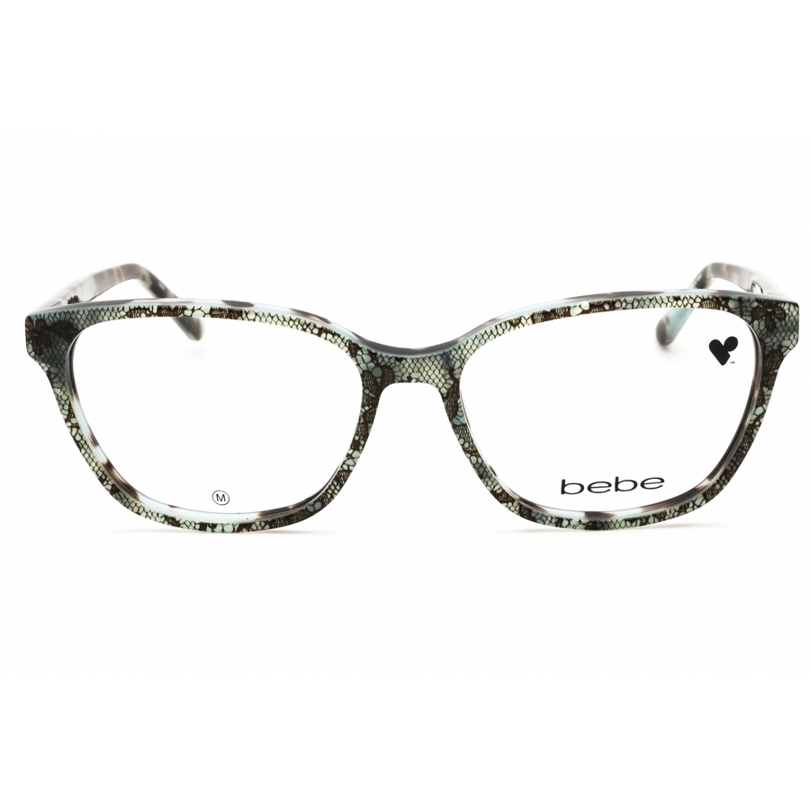 Bebe Ladies Blue Rectangular Eyeglass Frames Bb5220