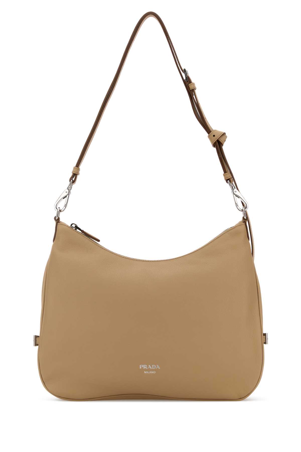 Prada Beige Leather Large Prada Fold Shopping Bag 1BC2882CYS F0036