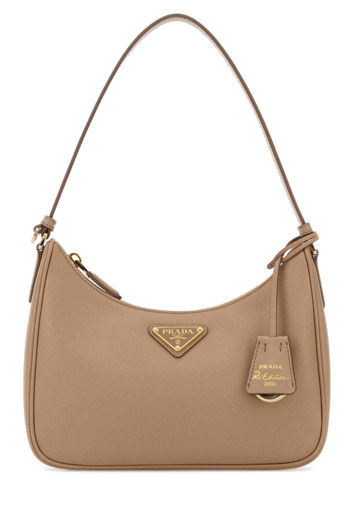 Prada Beige Leather Prada Re-Edition 2005 Shoulder Bag 1N204WNZV