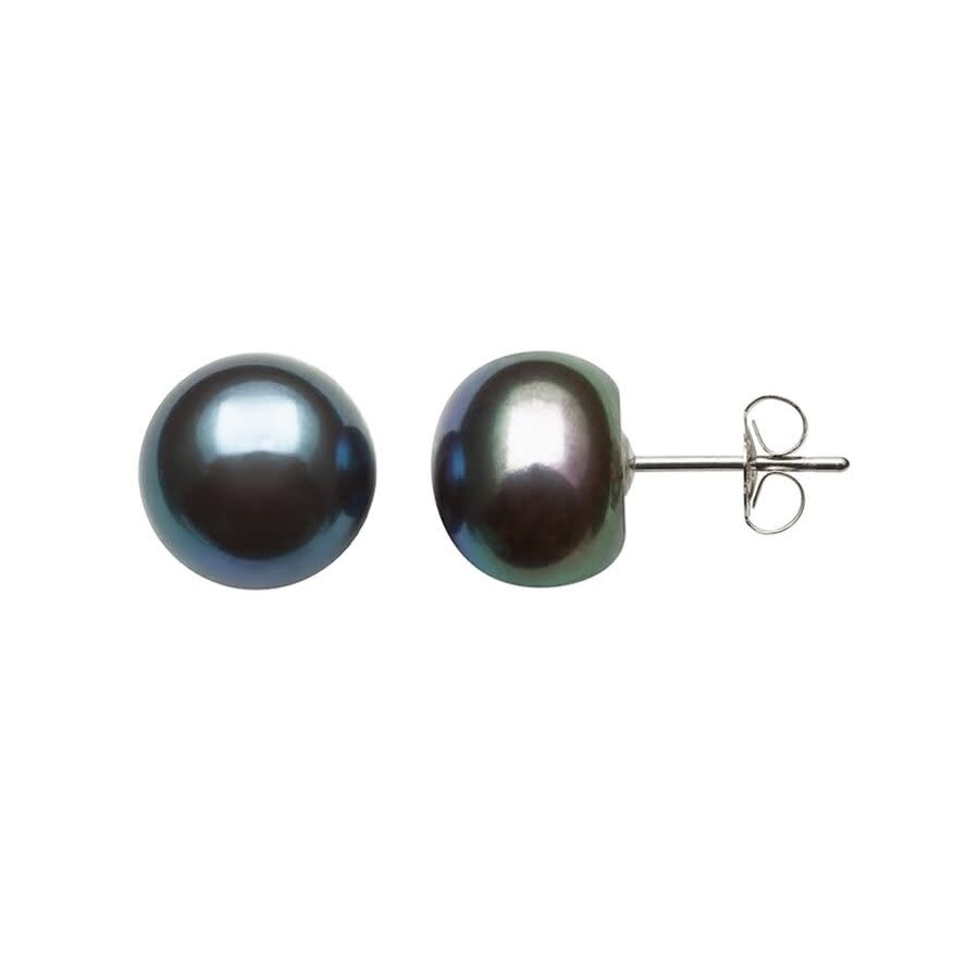 JaruJaru Orecchini A Punto In Argento 925 Con Perla D'Acqua Dolce | 7 Mm | Ipoallergenici Piatti Per Dormire