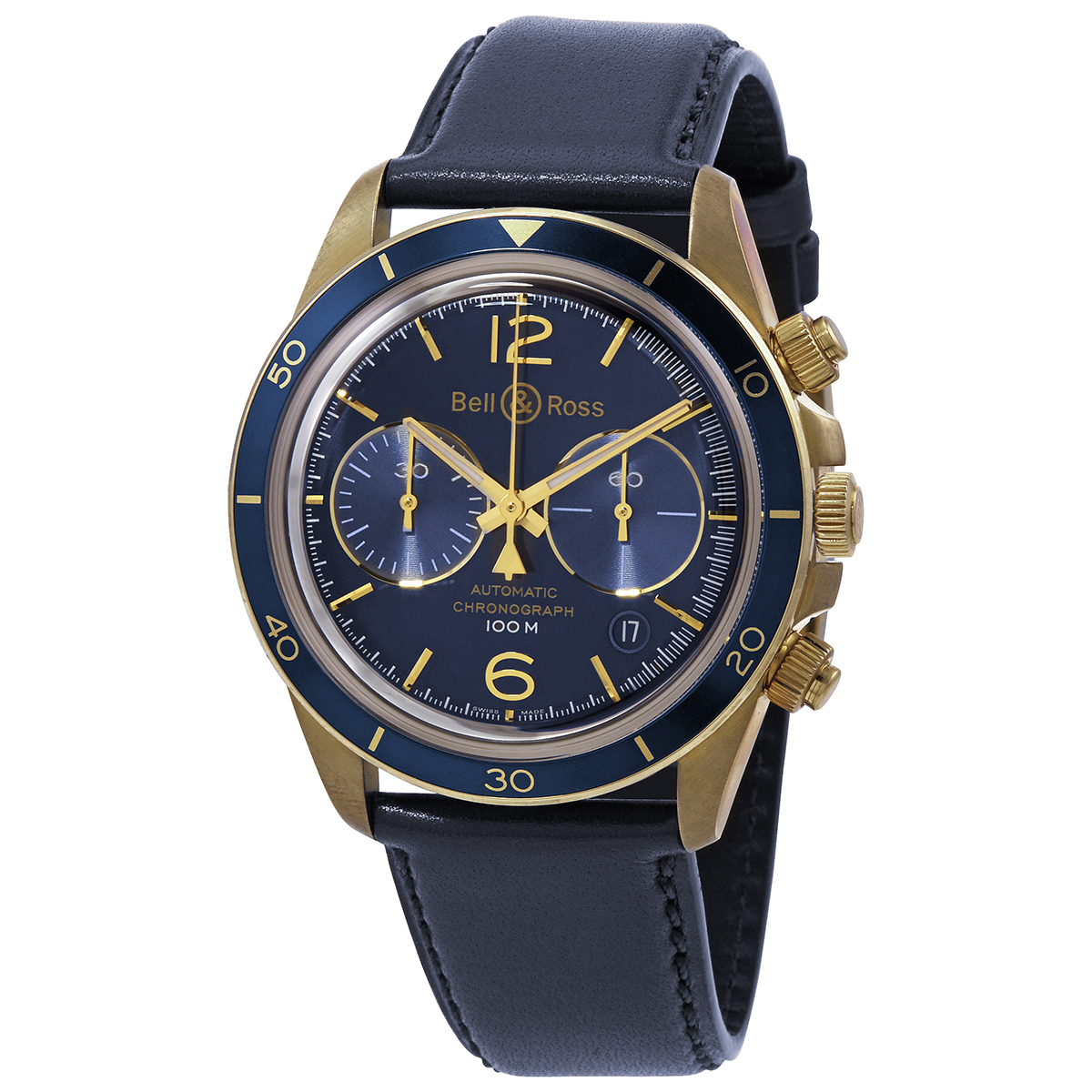 Bell and Ross Aeronavale Chronograph Automatic Blue Dial Men's Watch BRV294-BLU-BR/SCA