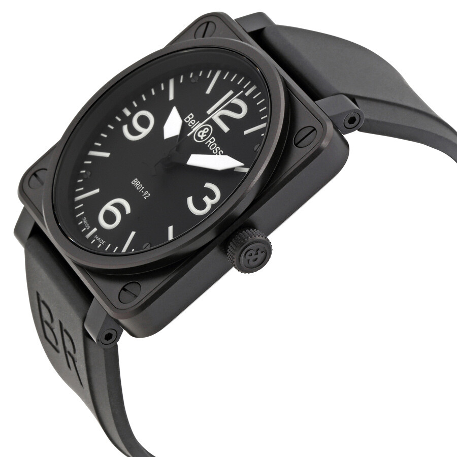 Bell and Ross Black Dial Stainless Steel Men's Watch BR0192BLCA