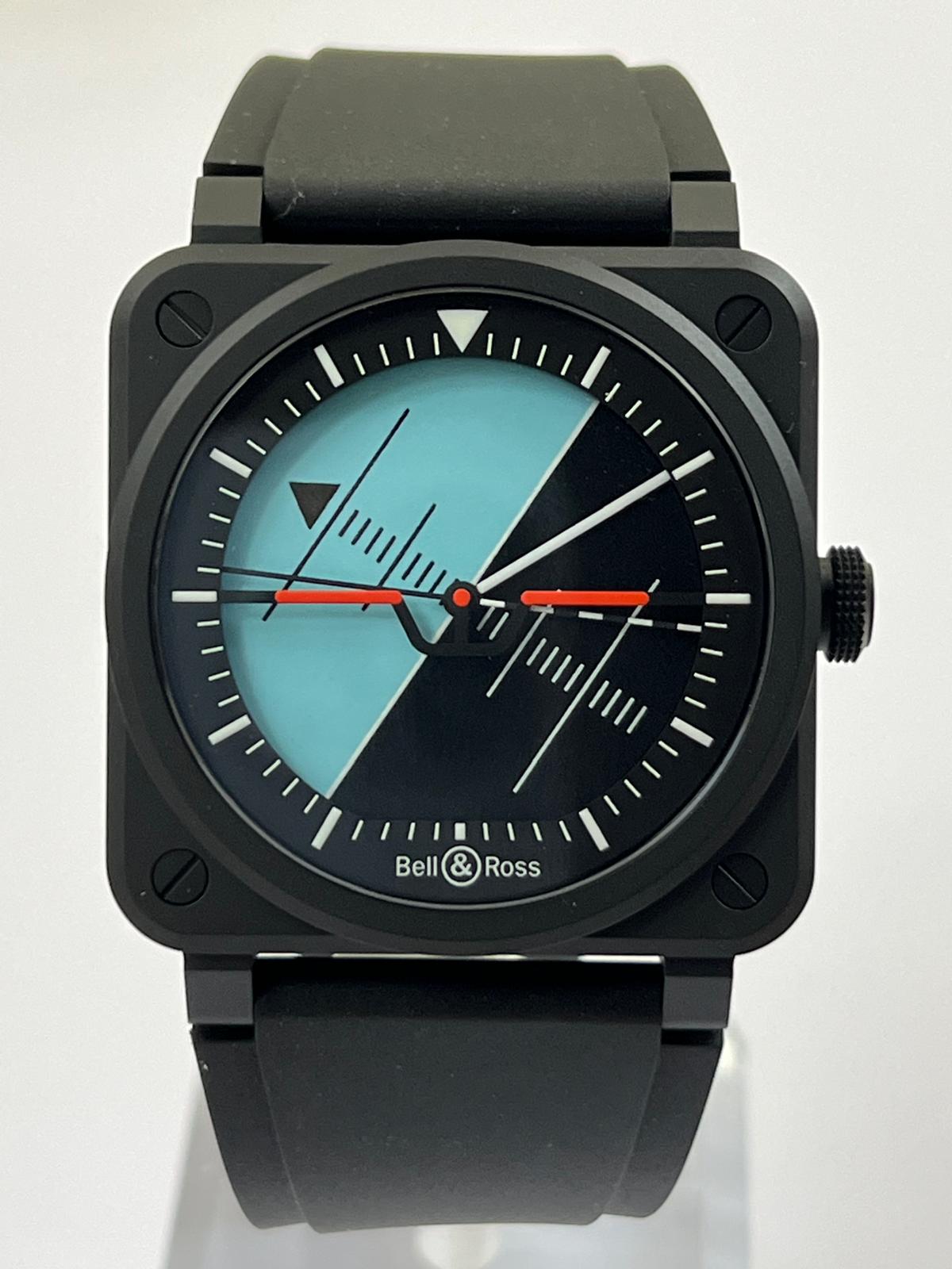 Bell and Ross Br 03 Automatic Black Dial Men's Watch BR03A-HRZ-CE/SRB