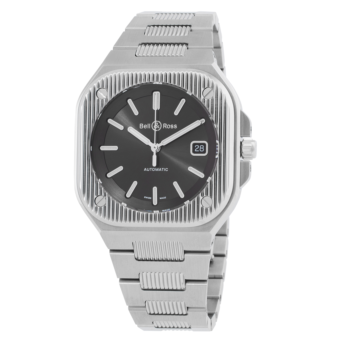 Bell and Ross BR 05 Artline Automatic Anthracite Grey Dial Men's Watch BR05A-BL-GLST/SST