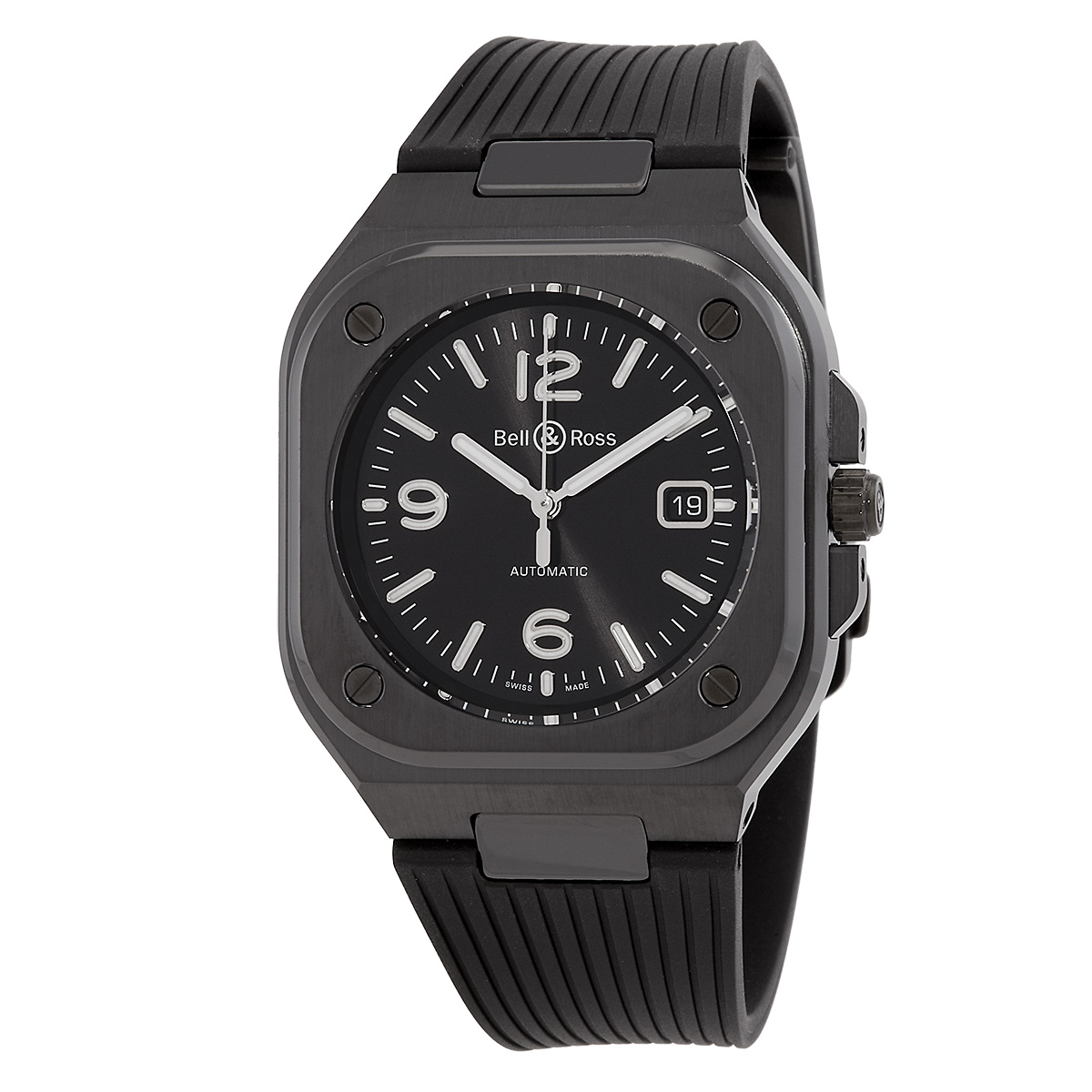 Bell and Ross BR 05 Automatic Black Dial Men's Watch BR05A-BL-CE/SRB