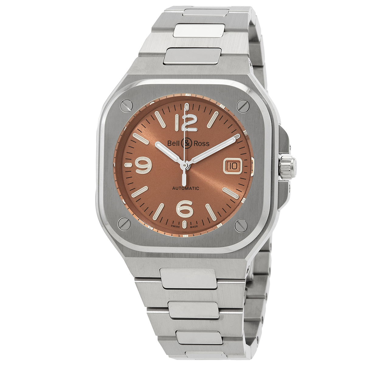 Bell And Ross BR 05 Automatic Brown Dial Men's Watch BR05ABRSTSST