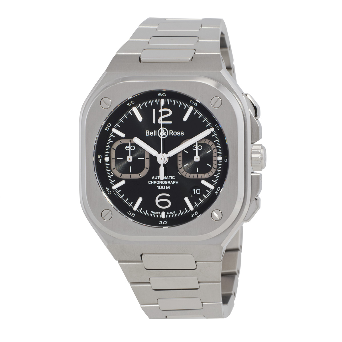 Bell and Ross BR 05 Chronograph Automatic Black Dial Men's Watch BR05C-BLC-ST/SST