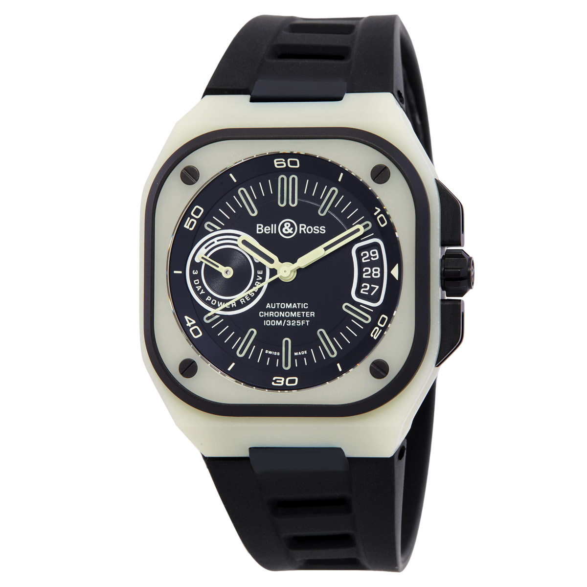 Bell and Ross BR-X5 Automatic Black Dial Men's Watch BRX5RLUMTCSRB