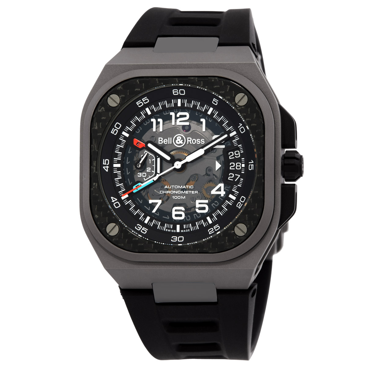 Bell and Ross Br-X5 Automatic Black Dial Men's Watch BRX5R-RAC-TI/SRB