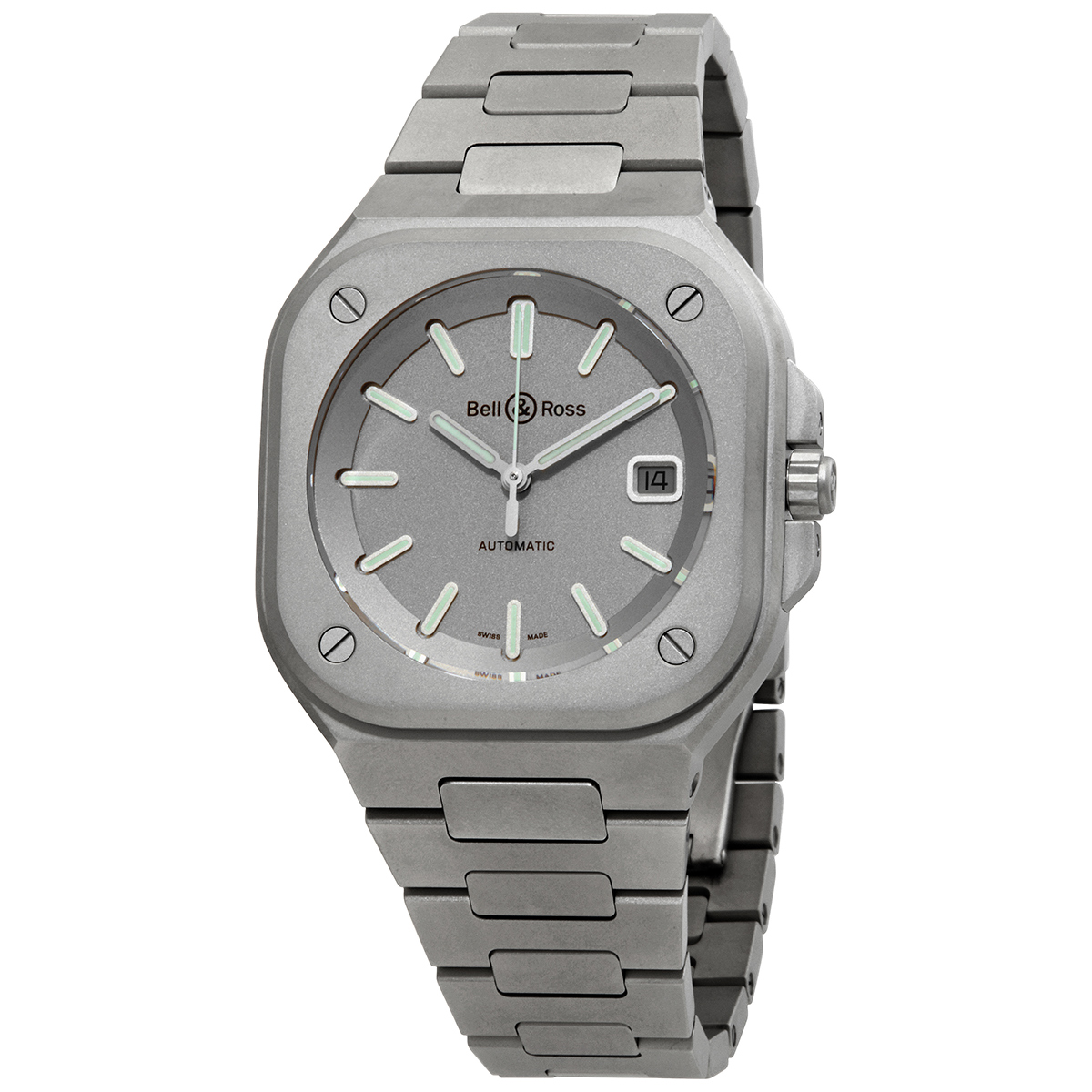 Bell and Ross Horolum Matte Grey Dial Automatic Men's Limited Edition Watch BR05A-GM-ST/SST