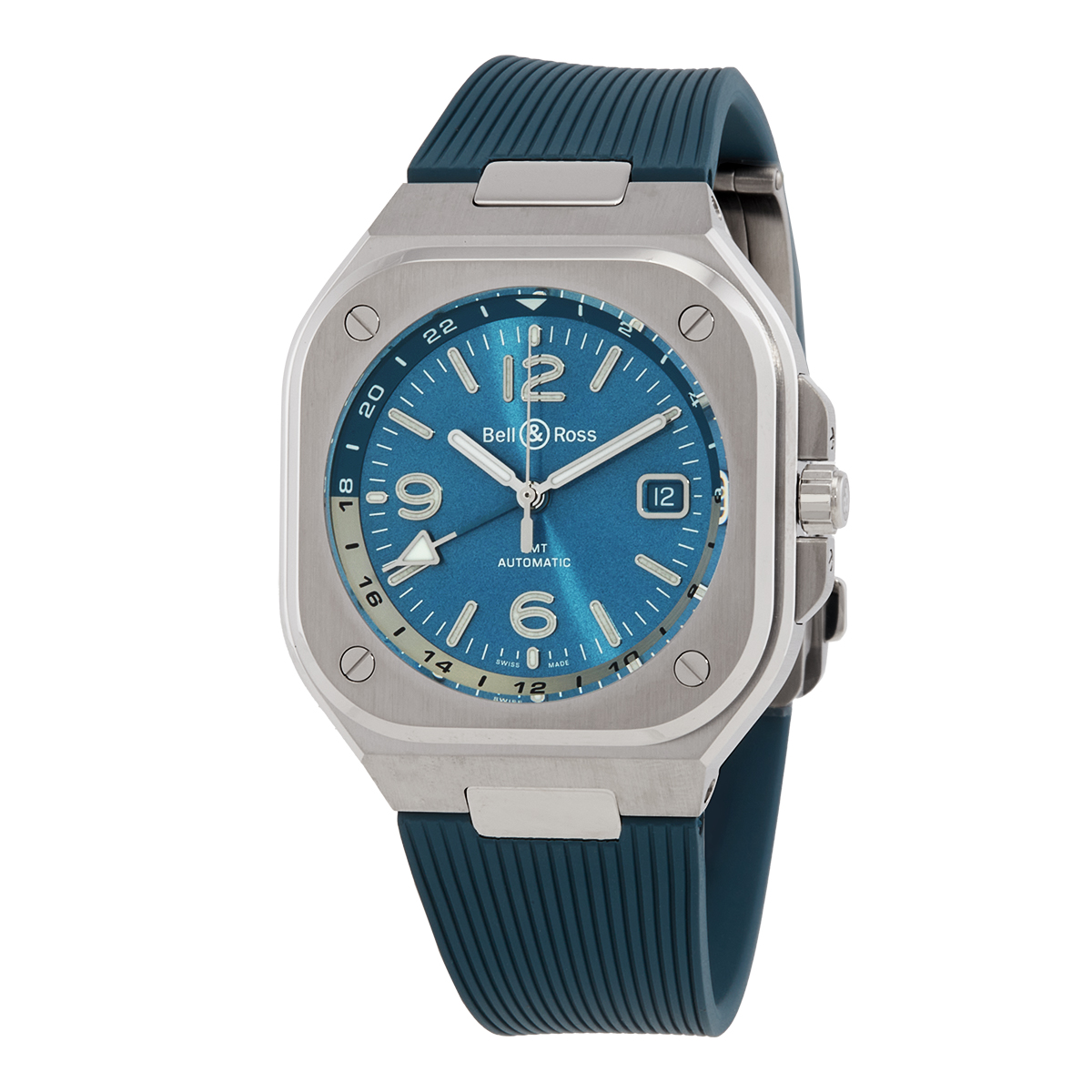 Bell and Ross Sky Blue BR 05 GMT Automatic Men's Watch BR05G-PB-ST/SRB
