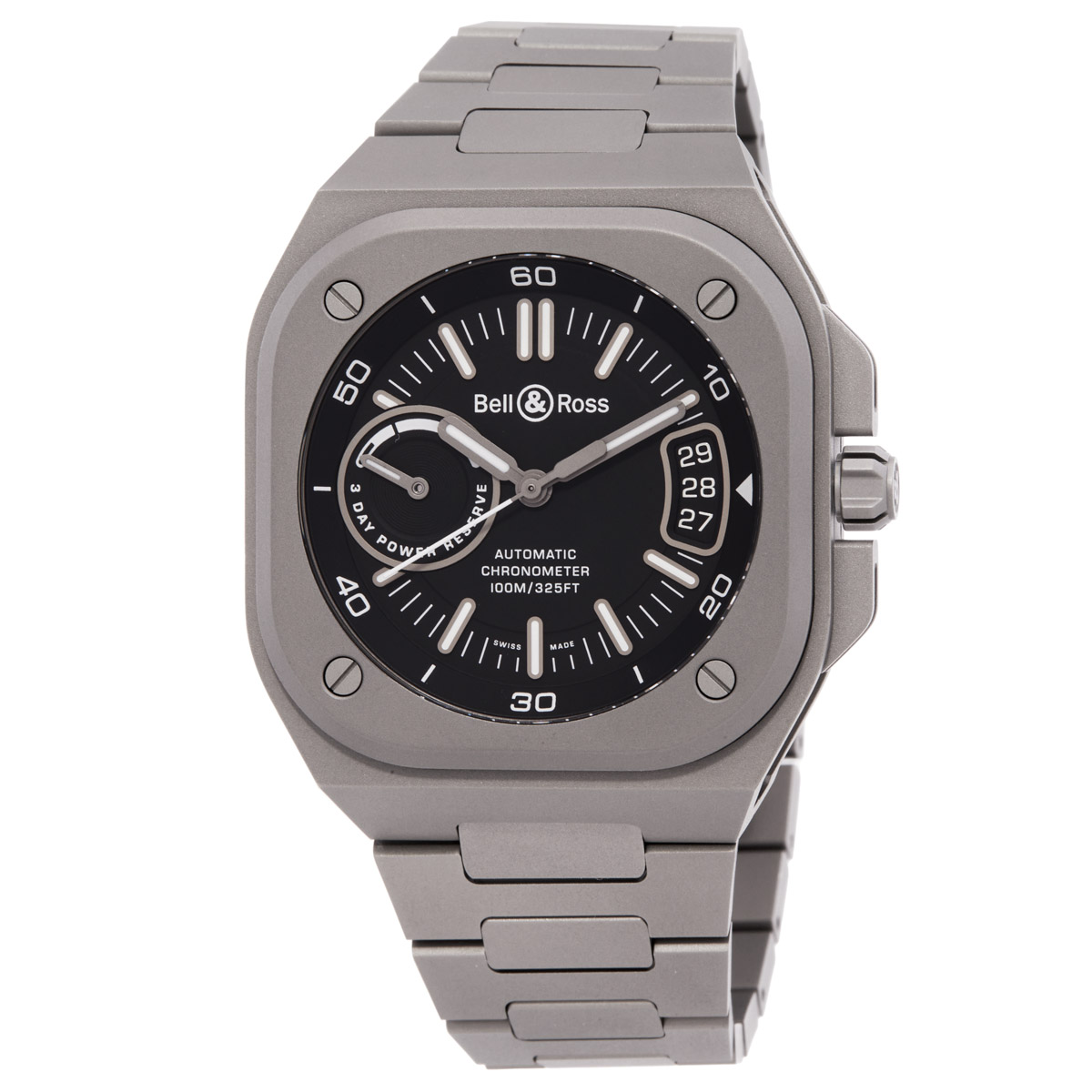 Bell and Ross Urban Automatic Black Dial Men's Watch BRX5R-BL-TI/STI