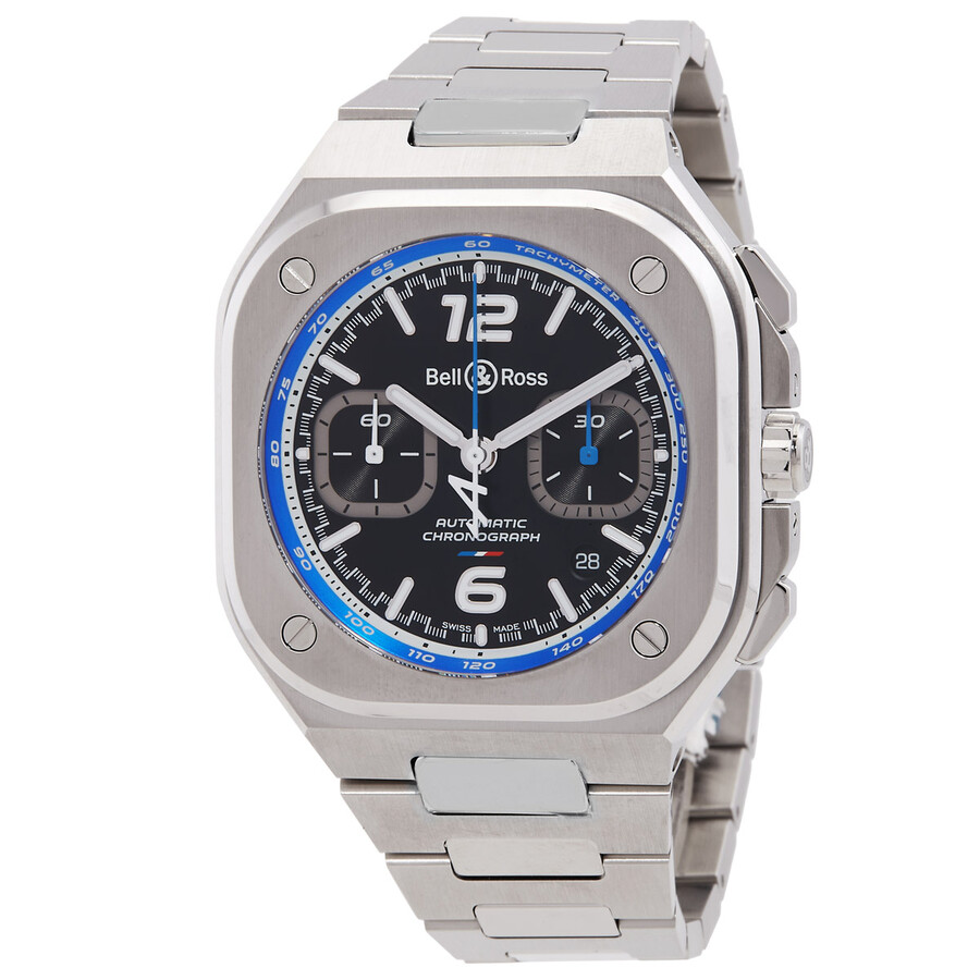 Bell And Ross Urban Chronograph Automatic Black Dial Men's Watch