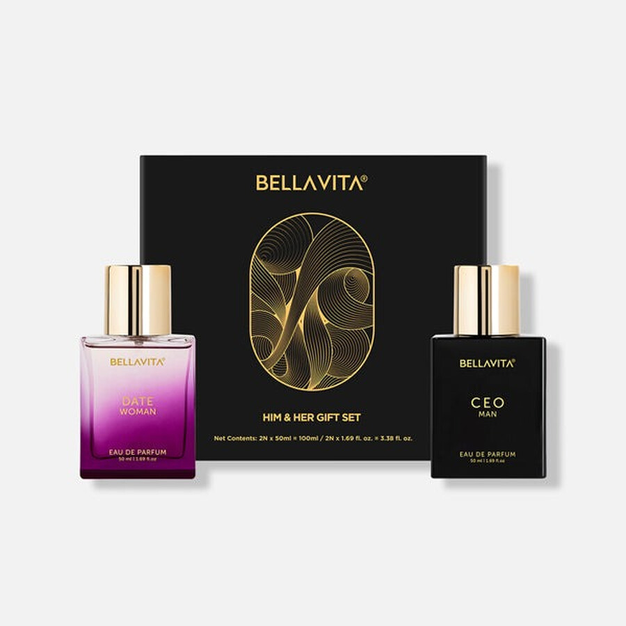 Bellavita Unisex Him & Her Set Gift Set Fragrances 8906150348738