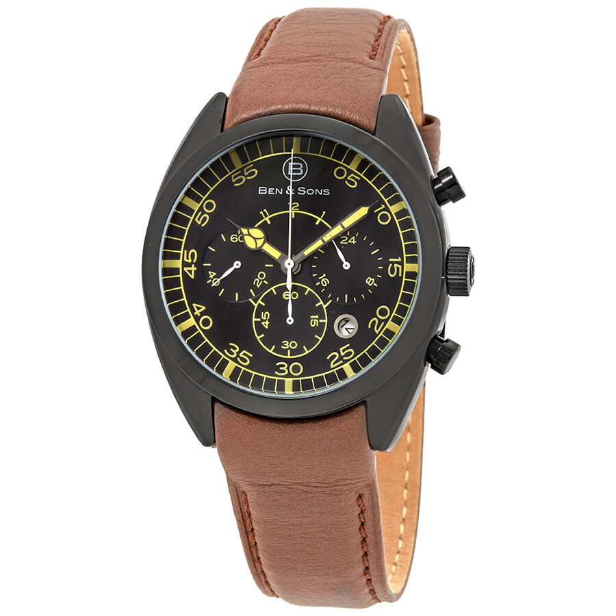Ben And Sons Voyager GMT Chronograph Men's Watch 10005BB01 BS10005BB01 722630480853 Ben