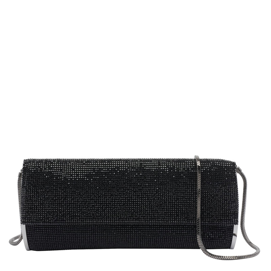 Benedetta Bruzziches Kate Crystal Crossbody Bag In Black