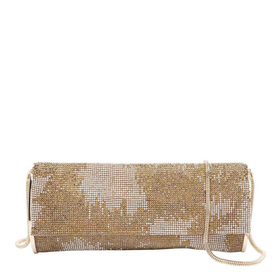 Benedetta Bruzziches Kate Crystals Crossbody Bag In Gold