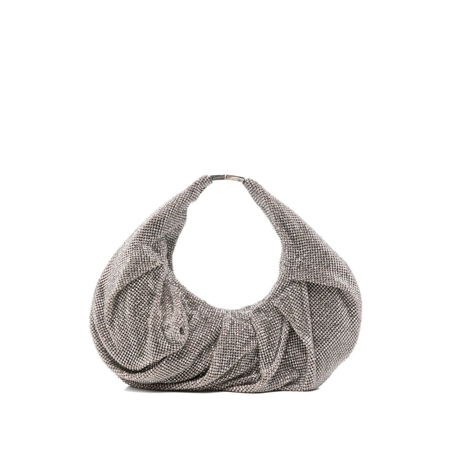 Benedetta Bruzziches Silk Tote Bag In Silver