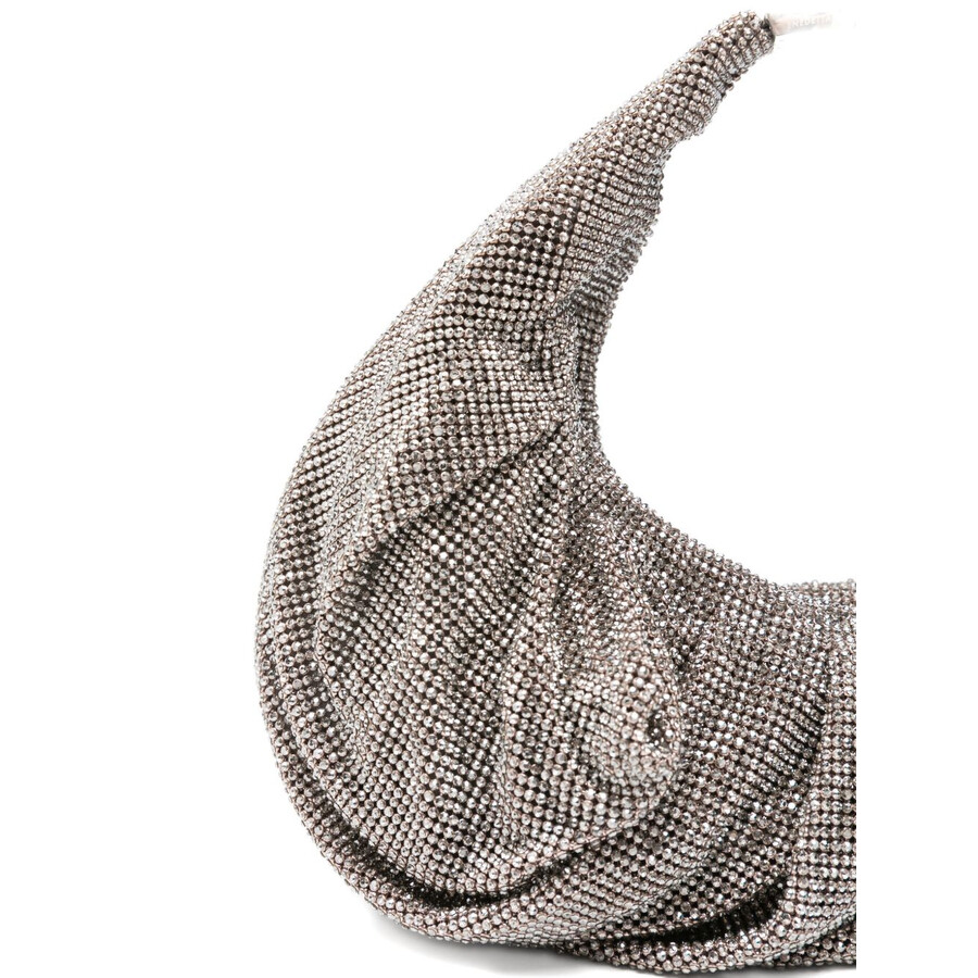 Benedetta Bruzziches Silk Tote Bag In Silver