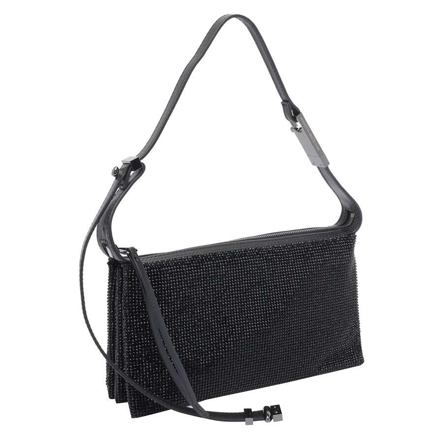 Benedetta Bruzziches Embellished Rectangular Shoulder Bag In Black