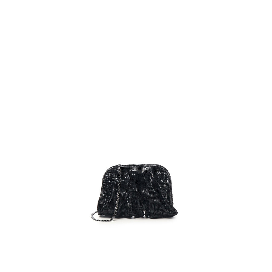 Benedetta Bruzziches Venus La Petite Clutch Bag In Black