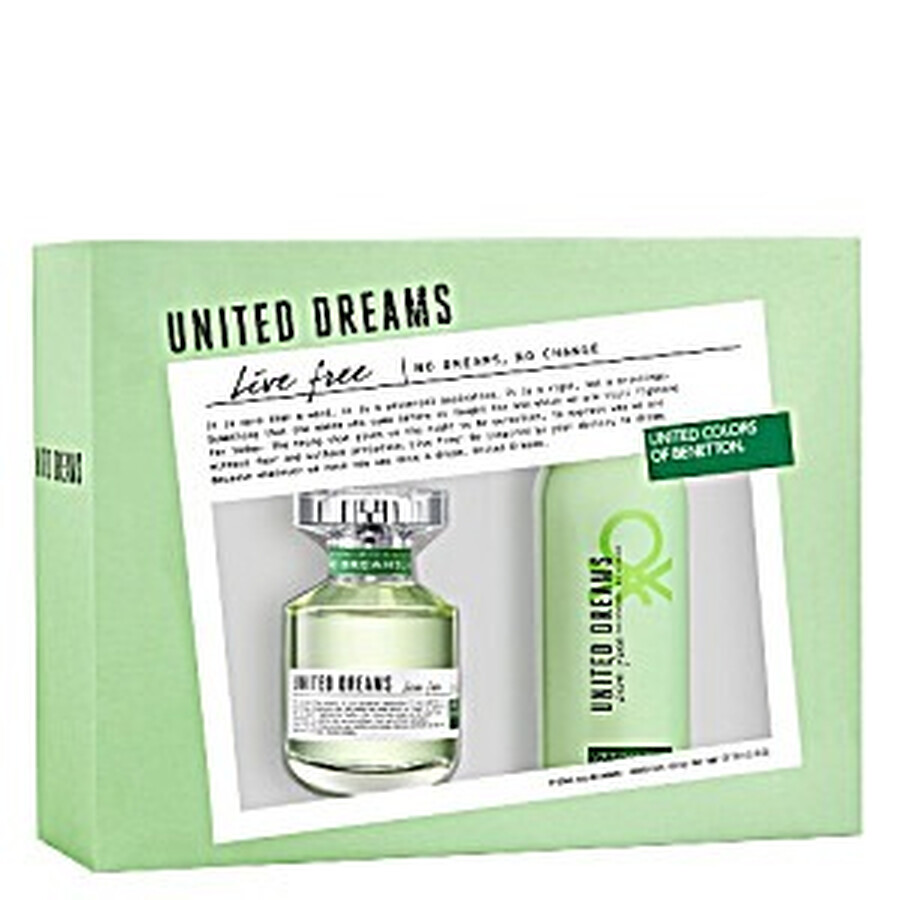 Benetton Ladies United Dreams Live Free Gift Set Fragrances 8433982001482