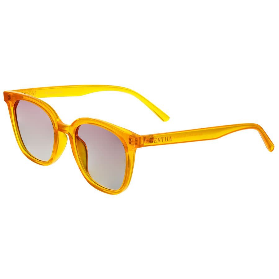 Shop Bertha Ladies Yellow Round Sunglasses Brsbr051c6 In Pink