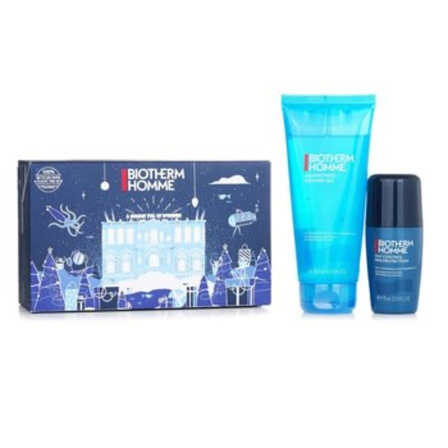 Biotherm Men's Aquafitness Refresh & Revitalize Gift Set Sets 3614273881838 In Aqua