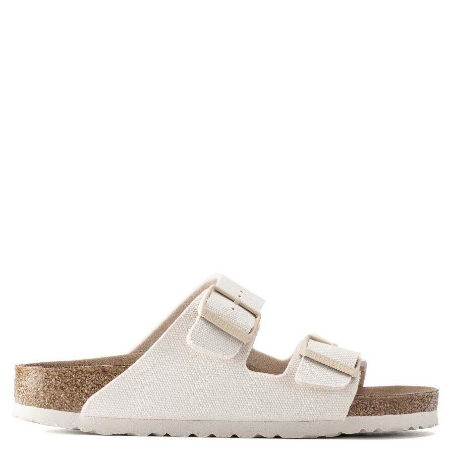 BIRKENSTOCK｜SLIPPERS (Arizona Vegan (1022679 EGGSHELL)) Arizona Vegan Textile Eggshell | BIRKENSTOCK