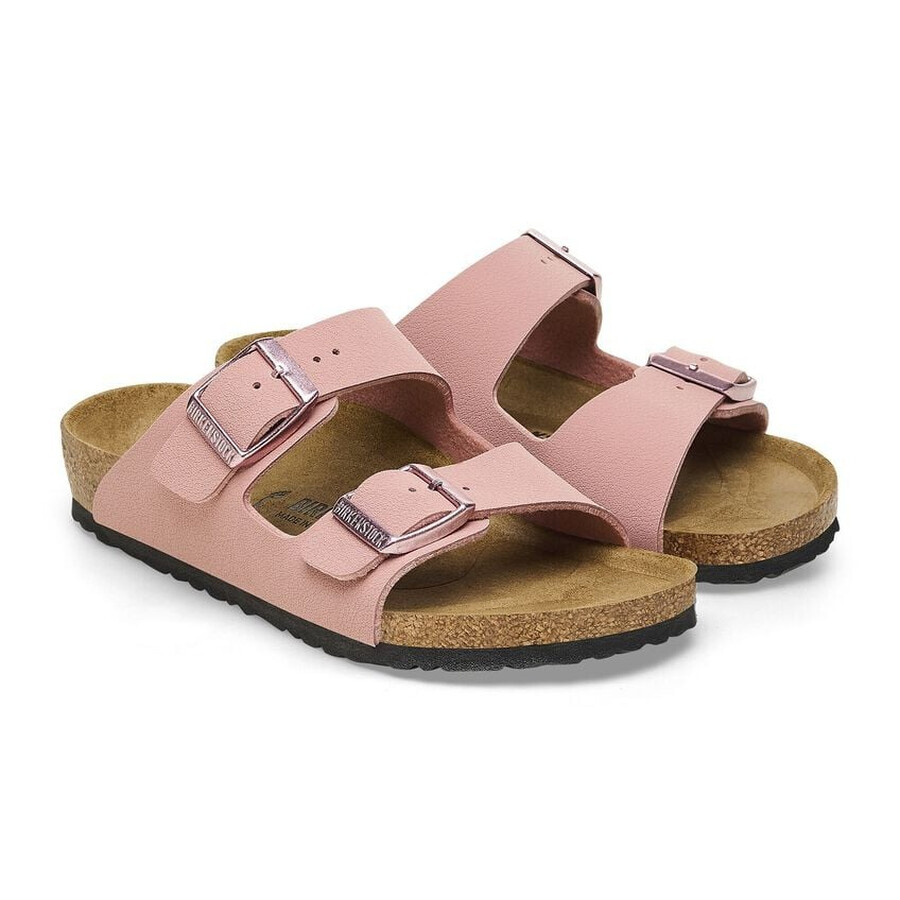 Birkenstock Girls Birkibuc Arizona Sandals In Pink