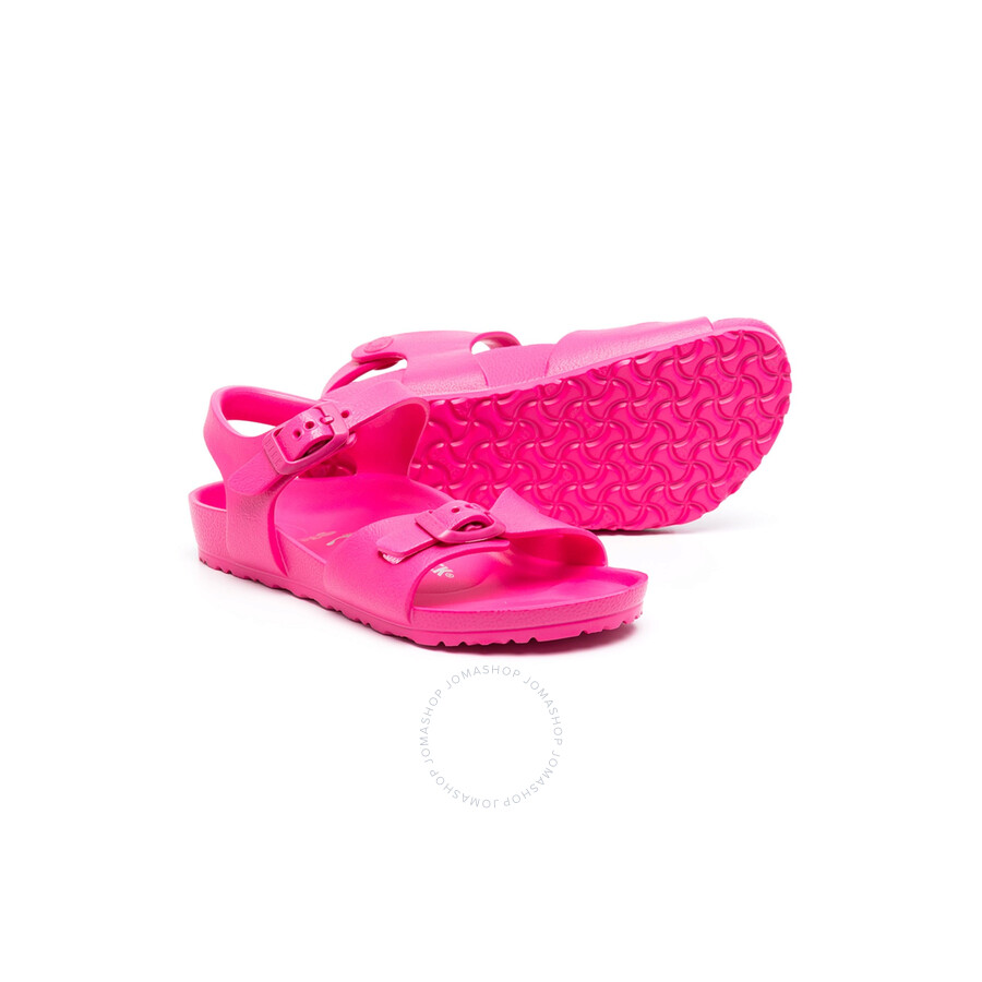Birkenstock Kids Beetroot Purple Rio Essentials Eva Sandals In Purple