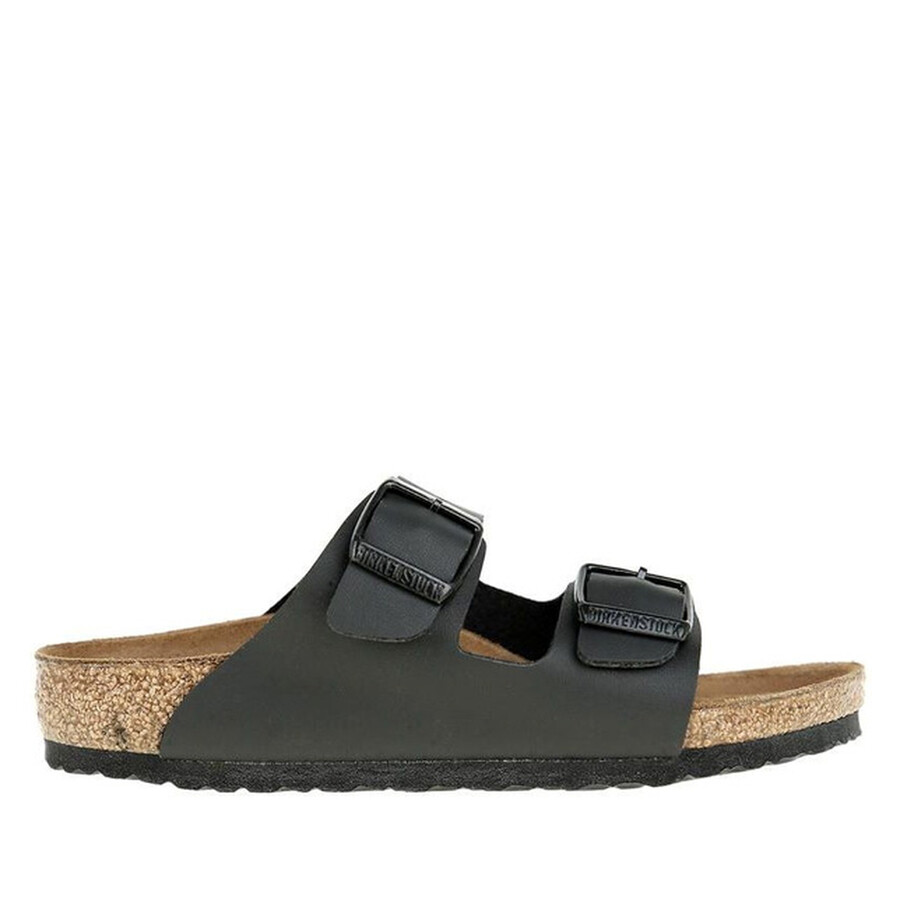 Birkenstock Kids Black Arizona Birko-flor Sandals In Black