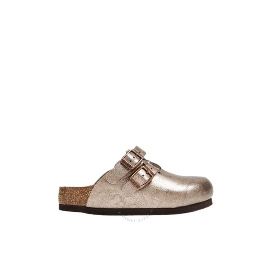 Birkenstock Kids Graceful Taupe Kay Clogs In Brown