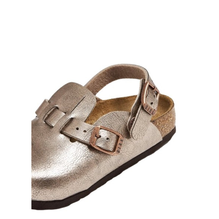 Birkenstock Kids Graceful Taupe Kay Clogs In Brown
