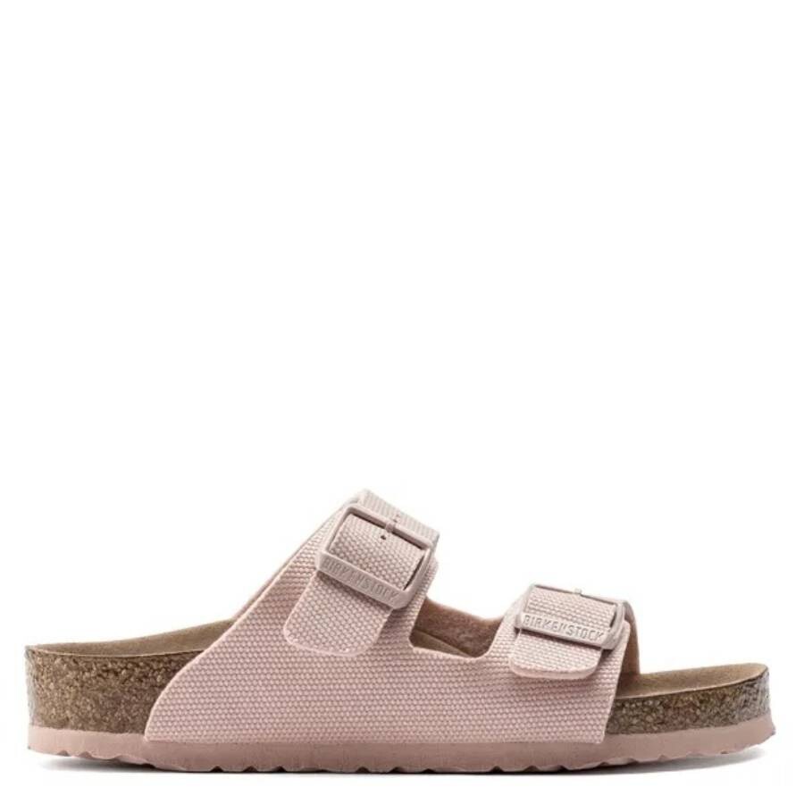 Birkenstock Kids Soft Pink Arizona Vegan Sandals In Pink