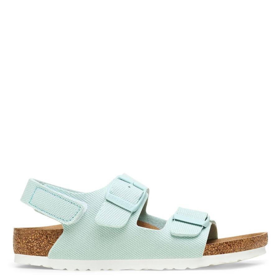 Birkenstock Kids Vegan Canvas Surf Green Milano Sandals, Brand
