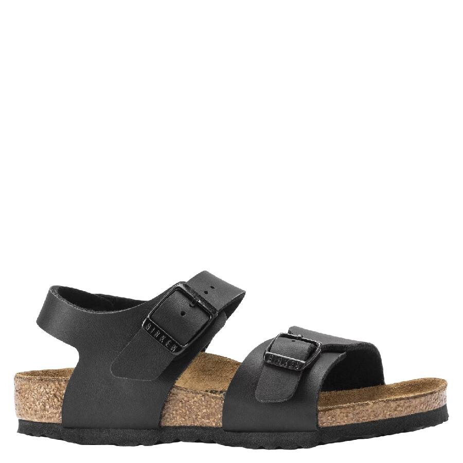 Birkenstock New York Kids Birko-flor Sandals In Black