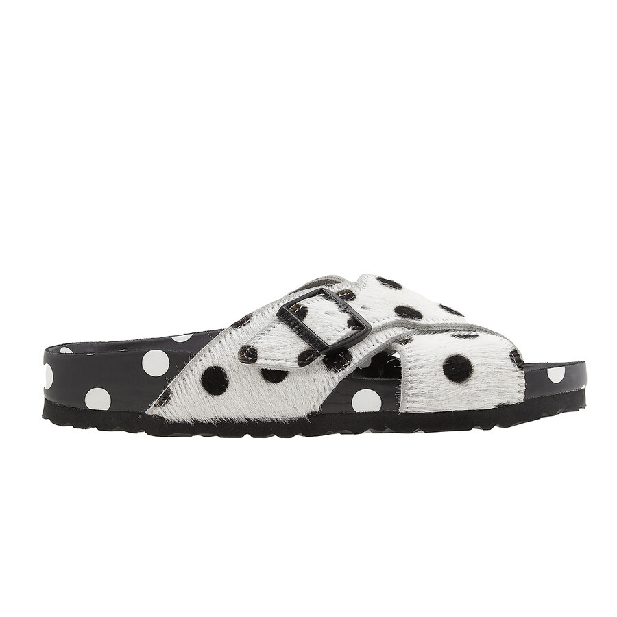 Black Dots Birkenstock Arizona Polka Dot Arizona Platform Birko-Flor