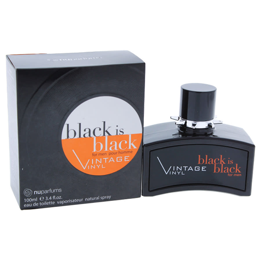 Nu Parfums Black Is Black Vintage Vinyl By Nu Parfums Edt Spray