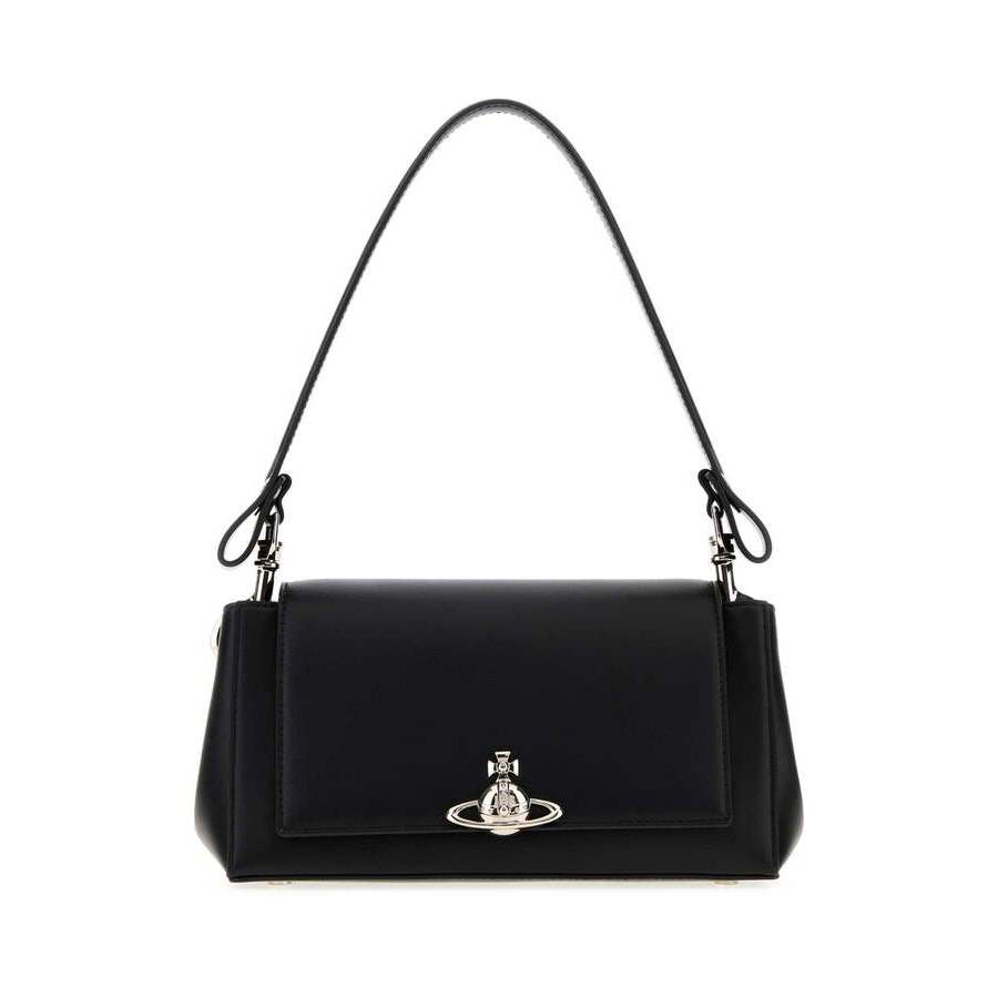 Vivienne Westwood Black Synthetic Leather Medium Hazel Shoulder