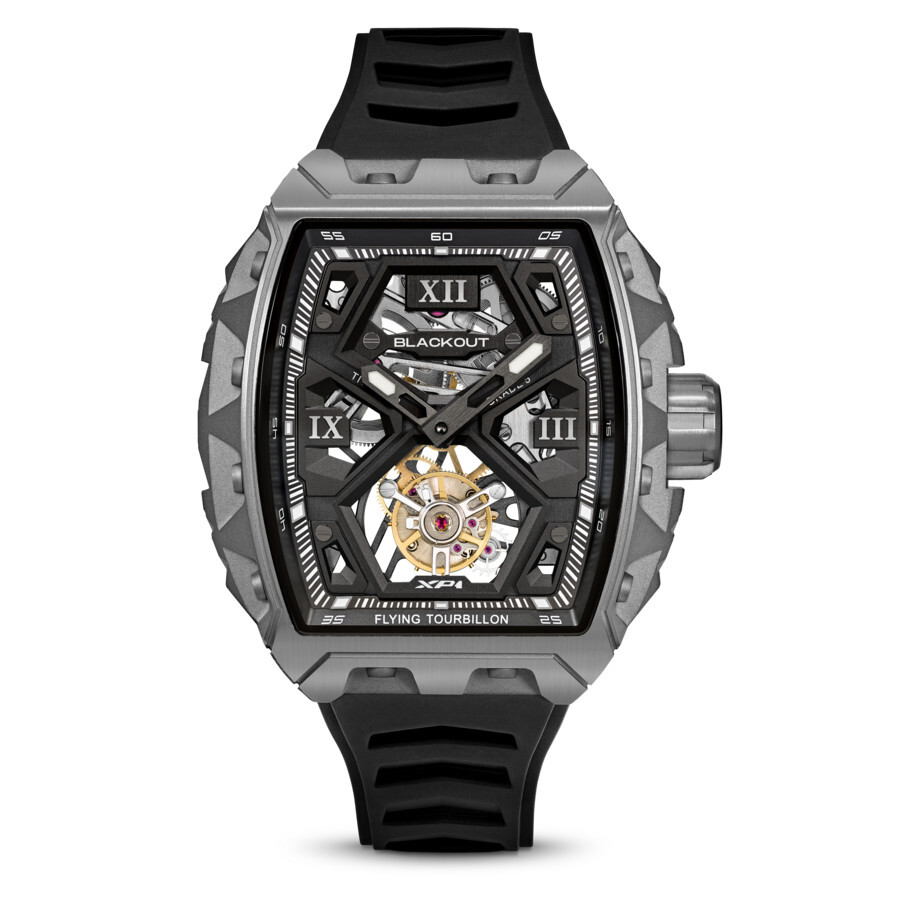 Blackout XP1 Tourbillon Hand Wind Black Dial Men's Watch