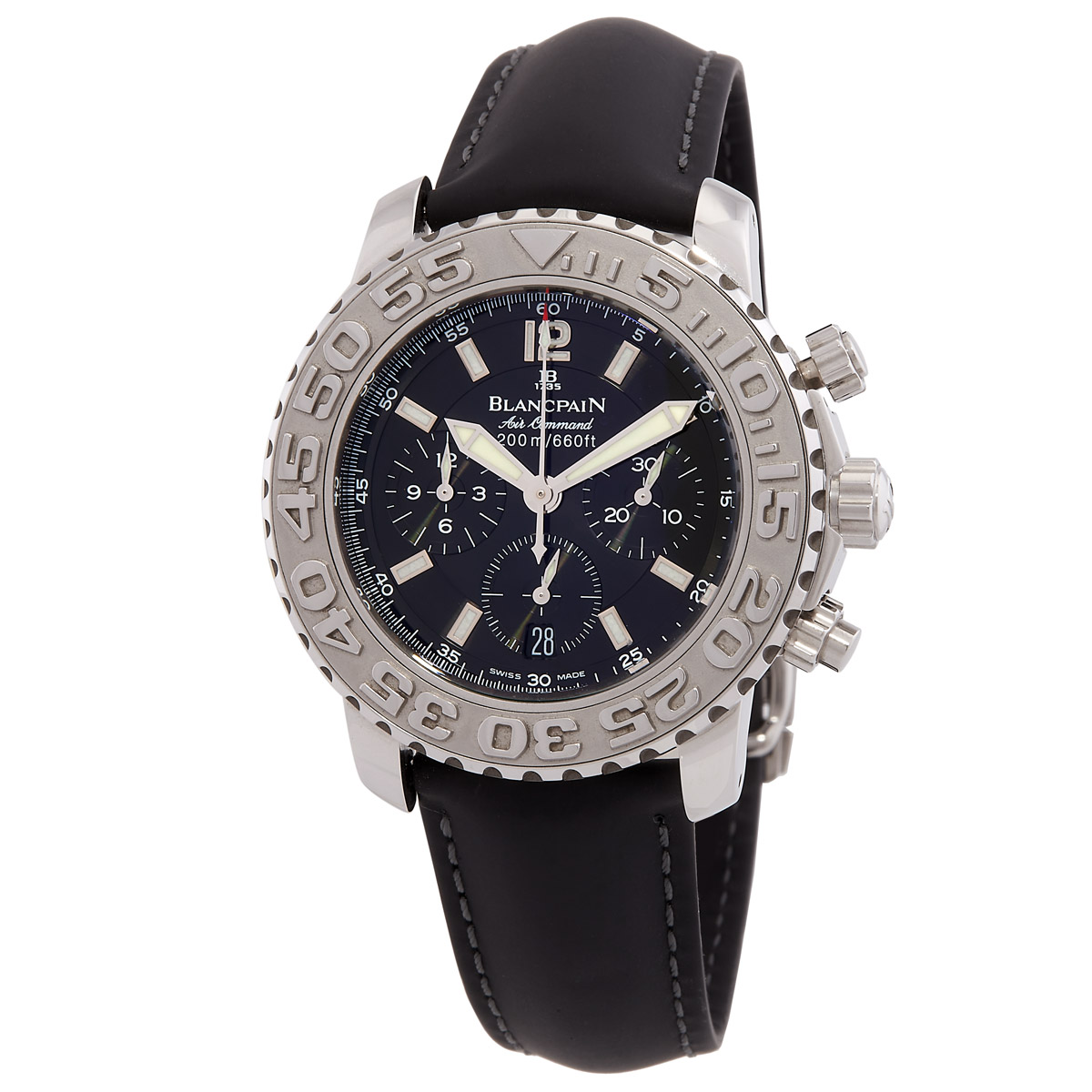 Blancpain Air Command Chronograph Automatic Black Dial Men's Watch 2285F-1130-64B