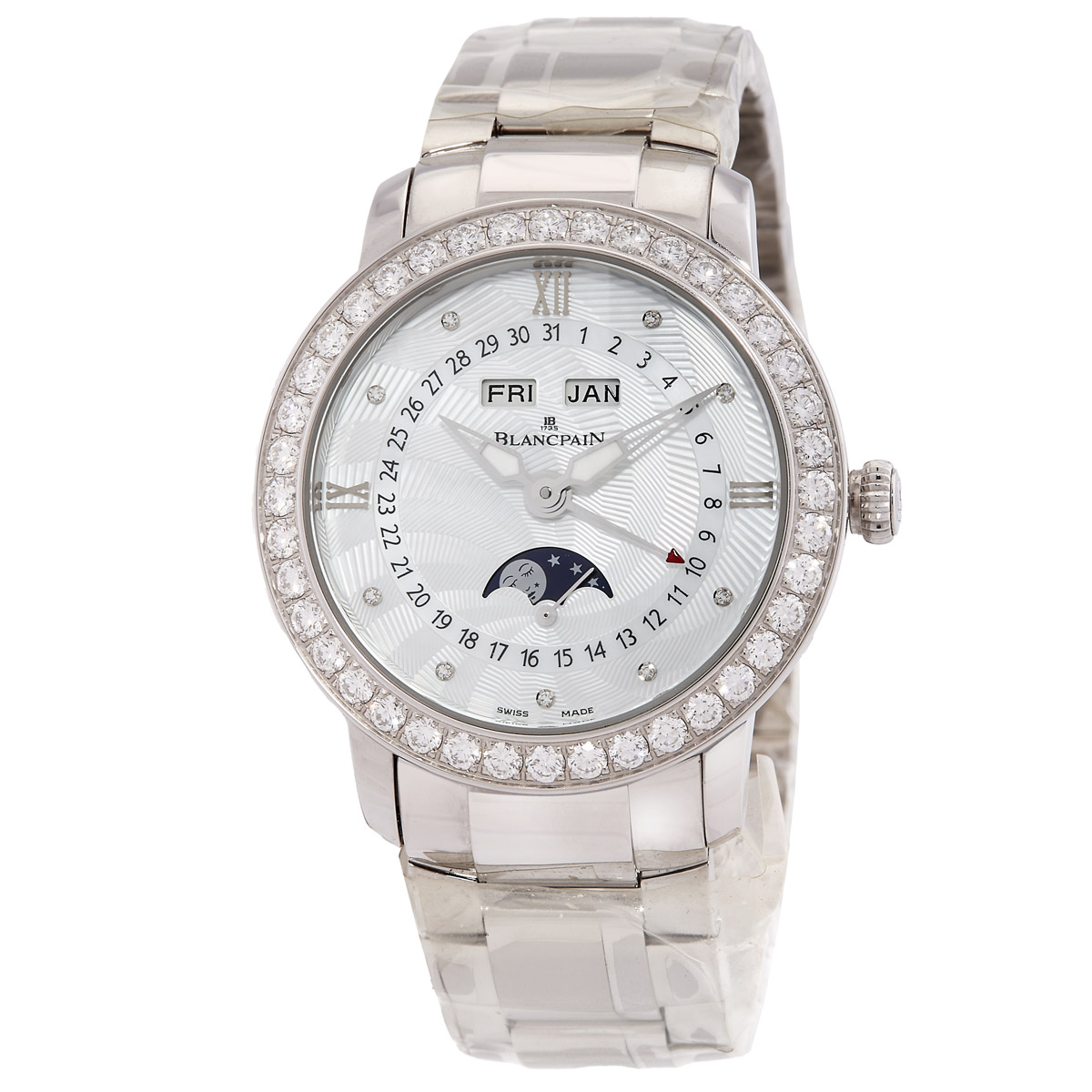 Blancpain Automatic Moon Phase Complete Calendar Ladies Watch 3663A-4654-71B