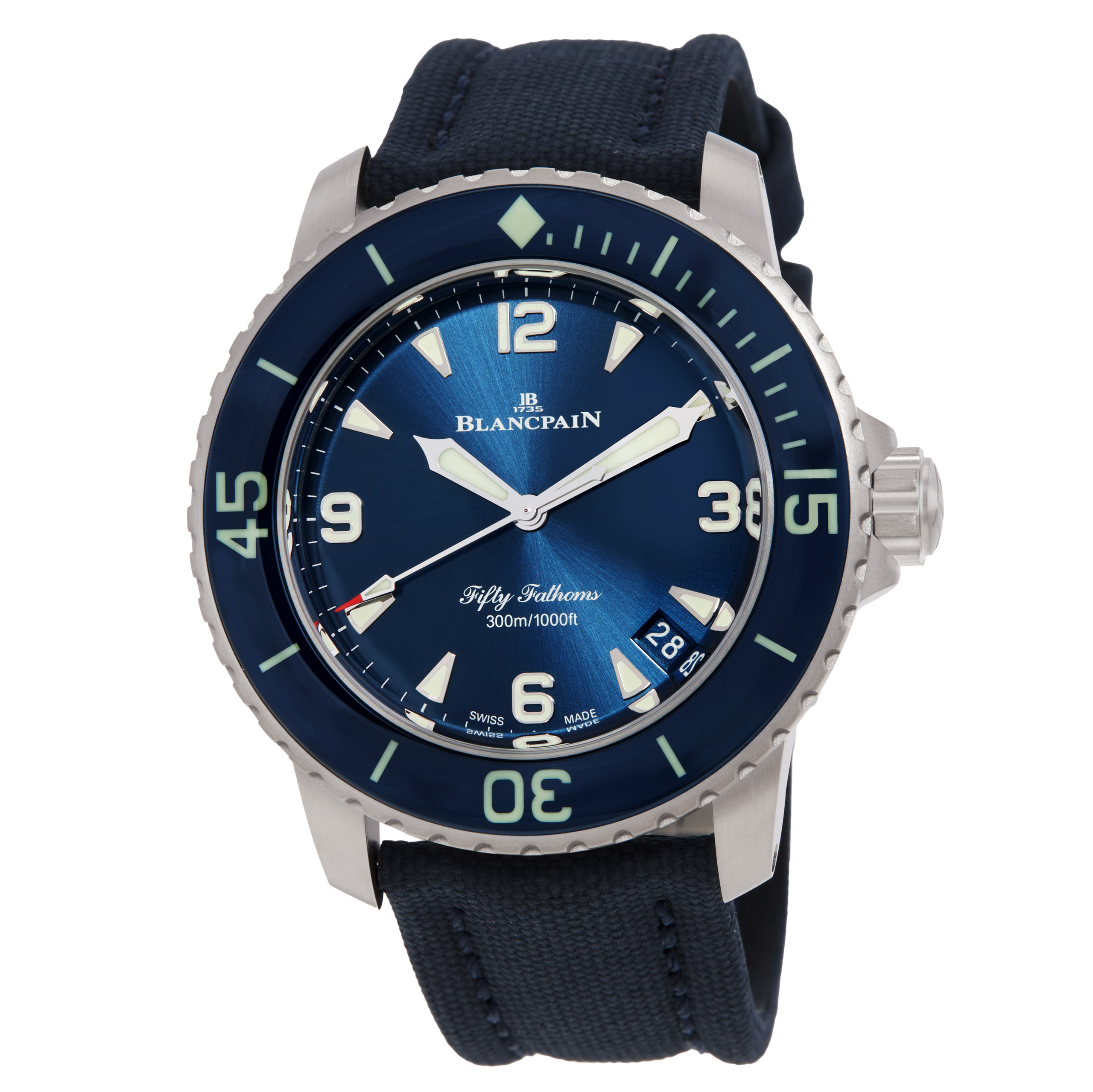 Blancpain Fifty Fathoms Automatic Blue Dial Men's Watch 5010 12B40 O52B